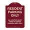 Signmission Parking Resident Parking Only All Visitors Must Park in Visitor Parking Area Only, BU-1824-23359 A-DES-BU-1824-23359 - alternate 1